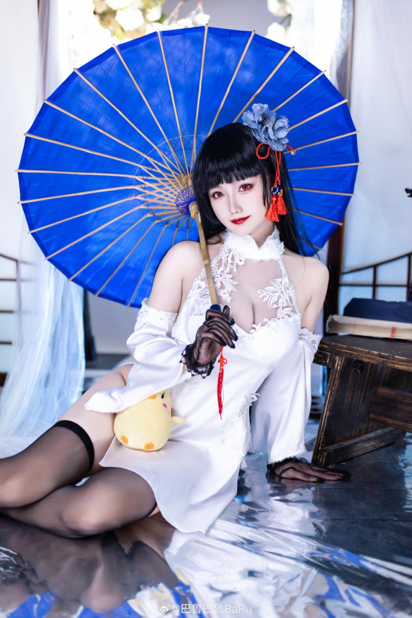 碧蓝航线逸仙·改cos，书卷秀气的黑丝大姐姐 Cn巴鲁巴鲁BaRu - 第5张