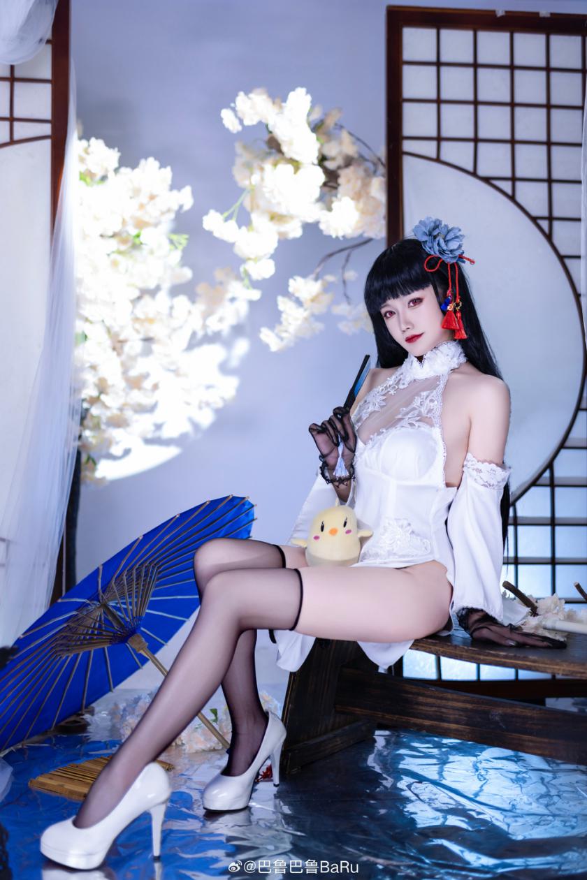 碧蓝航线逸仙·改cos，书卷秀气的黑丝大姐姐 Cn巴鲁巴鲁BaRu - 第8张