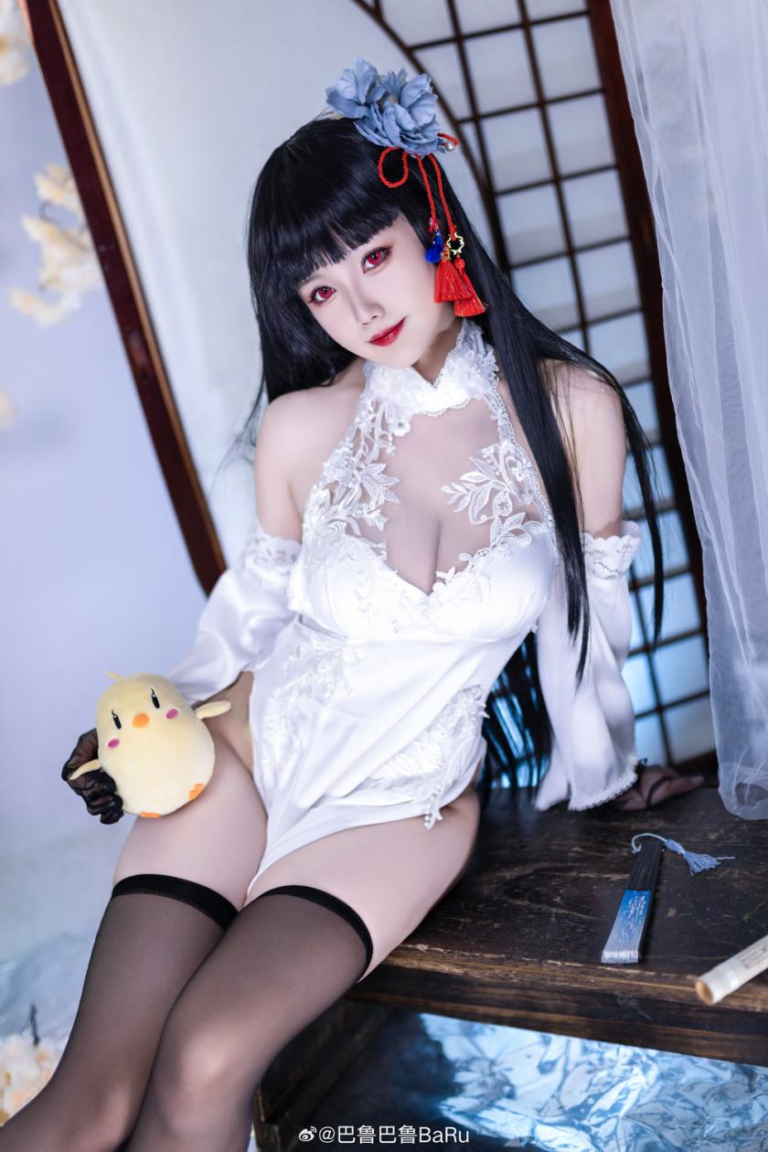 碧蓝航线逸仙·改cos，书卷秀气的黑丝大姐姐 Cn巴鲁巴鲁BaRu - 第9张