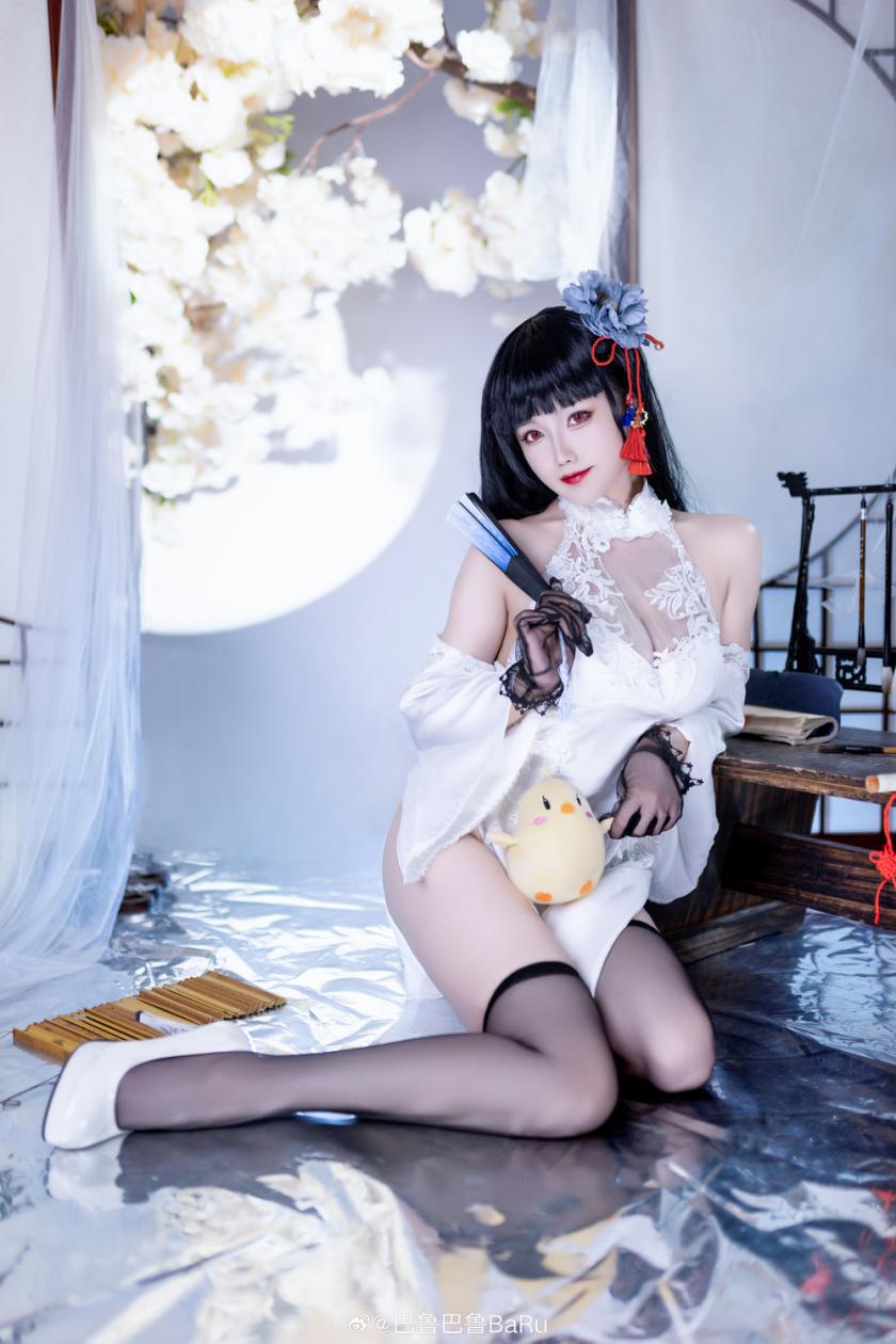 碧蓝航线逸仙·改cos，书卷秀气的黑丝大姐姐 Cn巴鲁巴鲁BaRu - 第10张