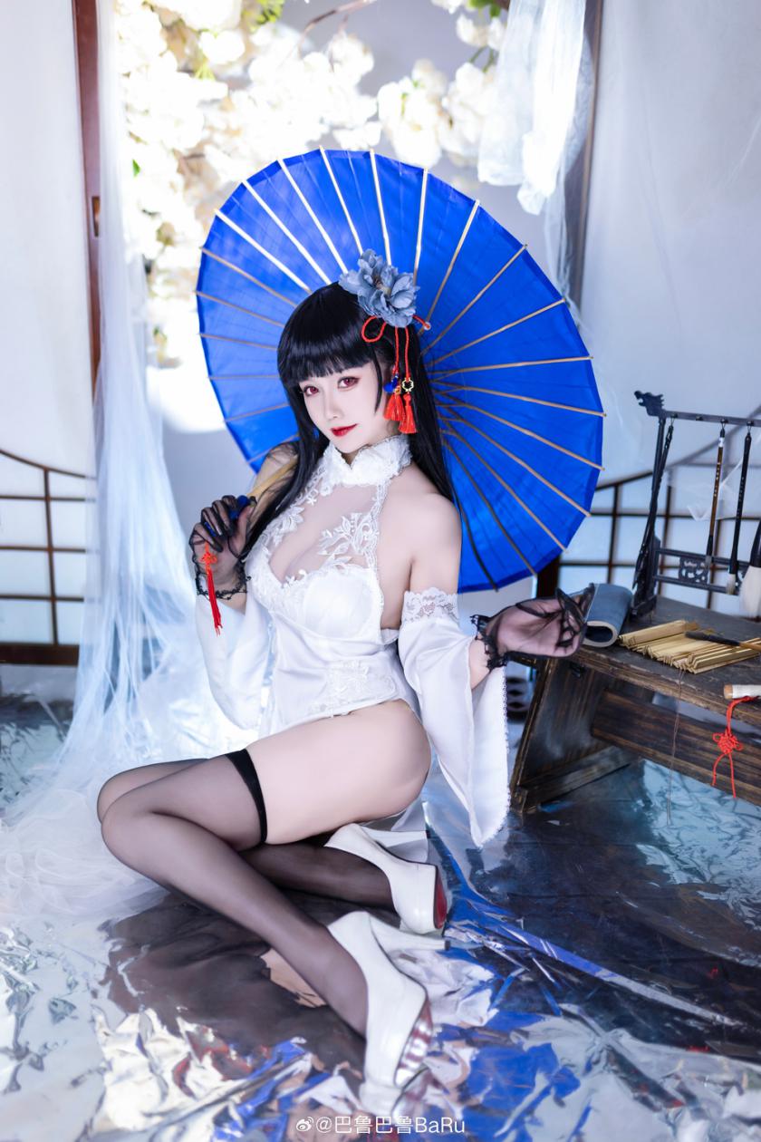 碧蓝航线逸仙·改cos，书卷秀气的黑丝大姐姐 Cn巴鲁巴鲁BaRu - 第11张