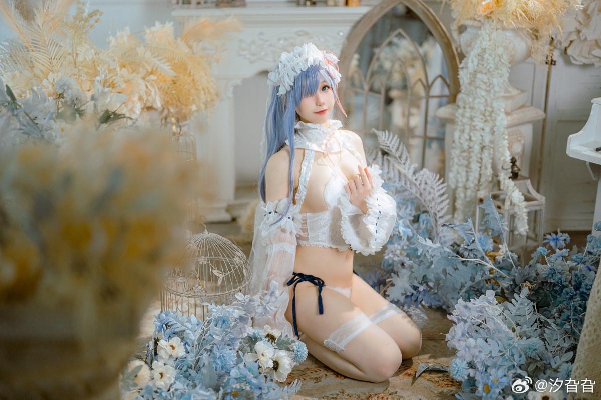 COSPLAY鉴赏|长发花嫁蕾姆COS，被美貌吸引了！Cn汐旮旮 - 第8张