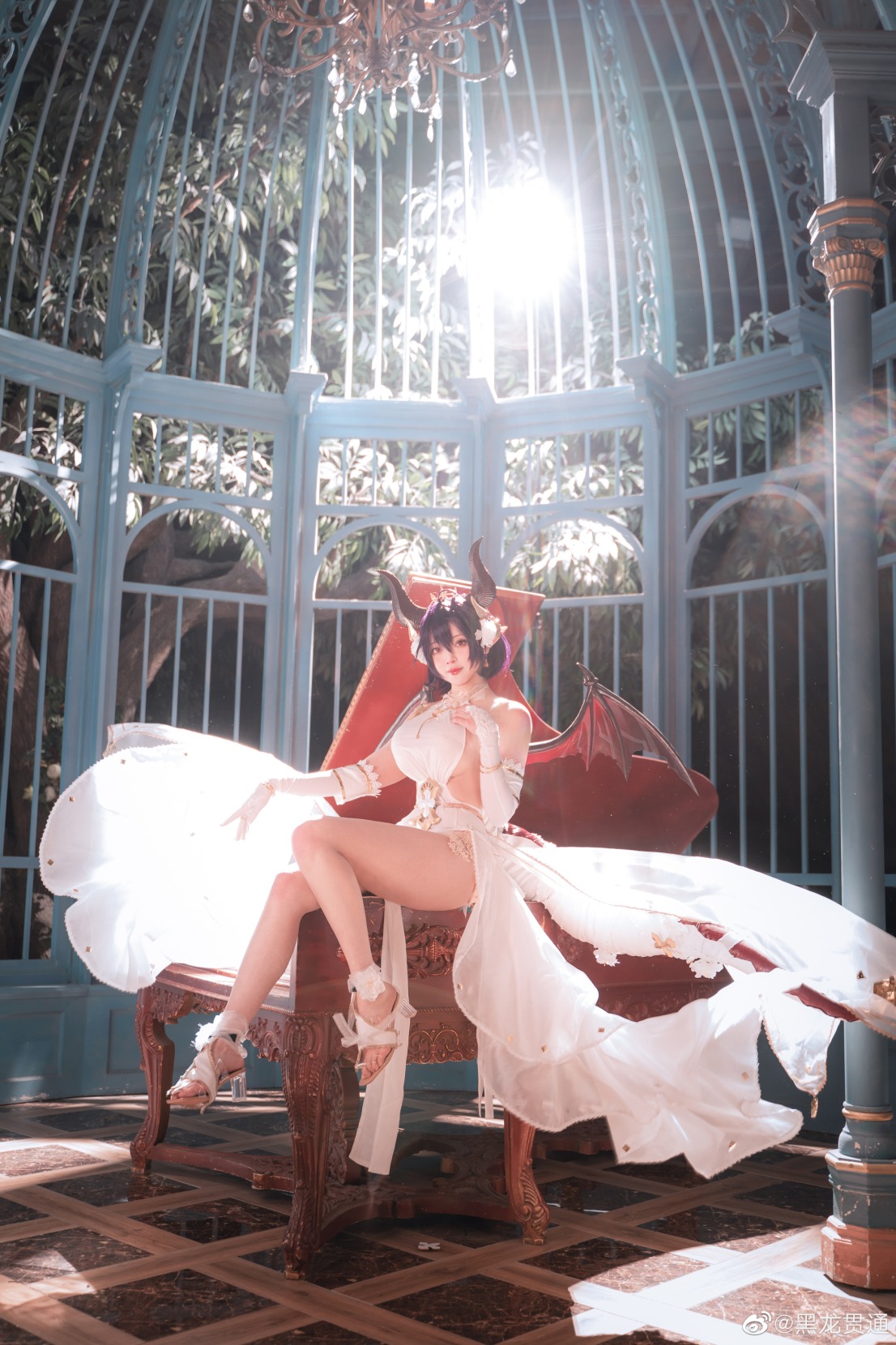 【COSPALY】碧蓝幻想花嫁龙姬古蕾雅COS,好美的侧乳曲线!CN黑龙贯通 - 第6张