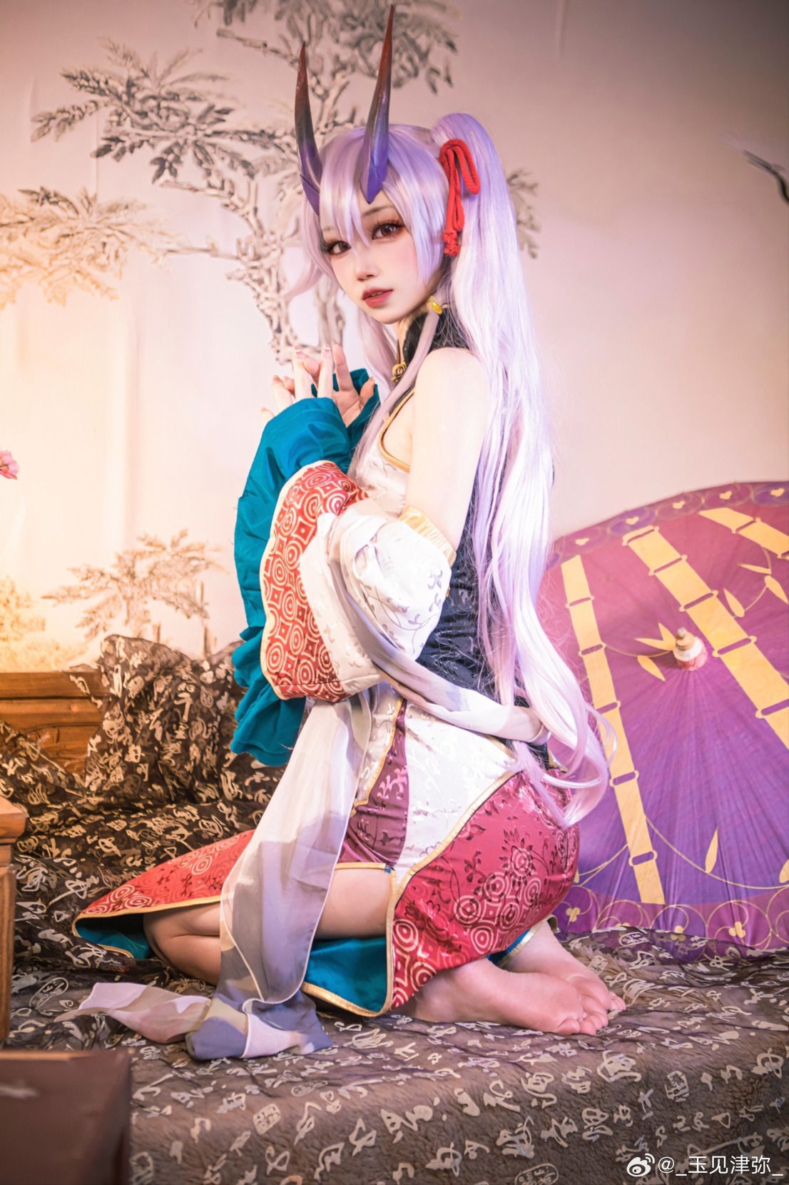 【COSPALY】FGO巴御前COS，三周年旗袍礼装！@_玉见津弥_