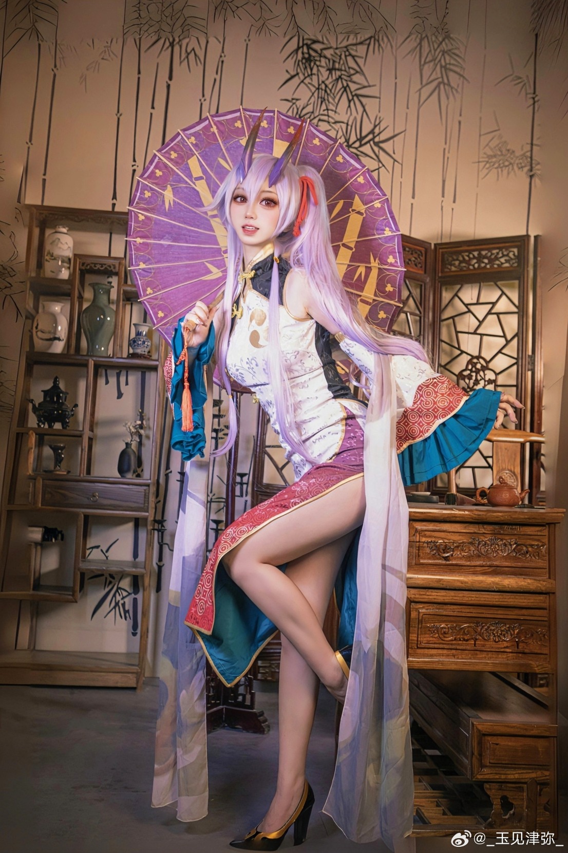 【COSPALY】FGO巴御前COS，三周年旗袍礼装！@_玉见津弥_ - 第6张