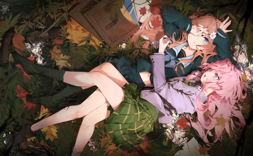 【P站美图】百合美图安利，谁能拒绝两个女孩子贴贴(百合)美图呢？