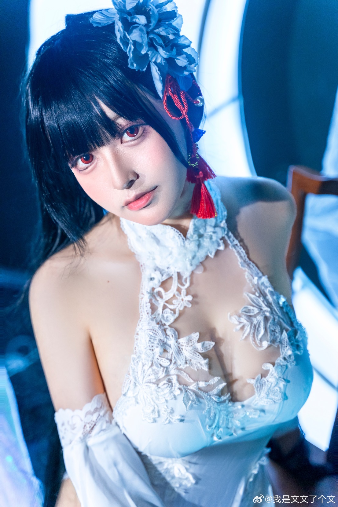 【COS正片】碧蓝航线逸仙COS,古风旗袍配黑丝~@我是文文了个文 - 第2张