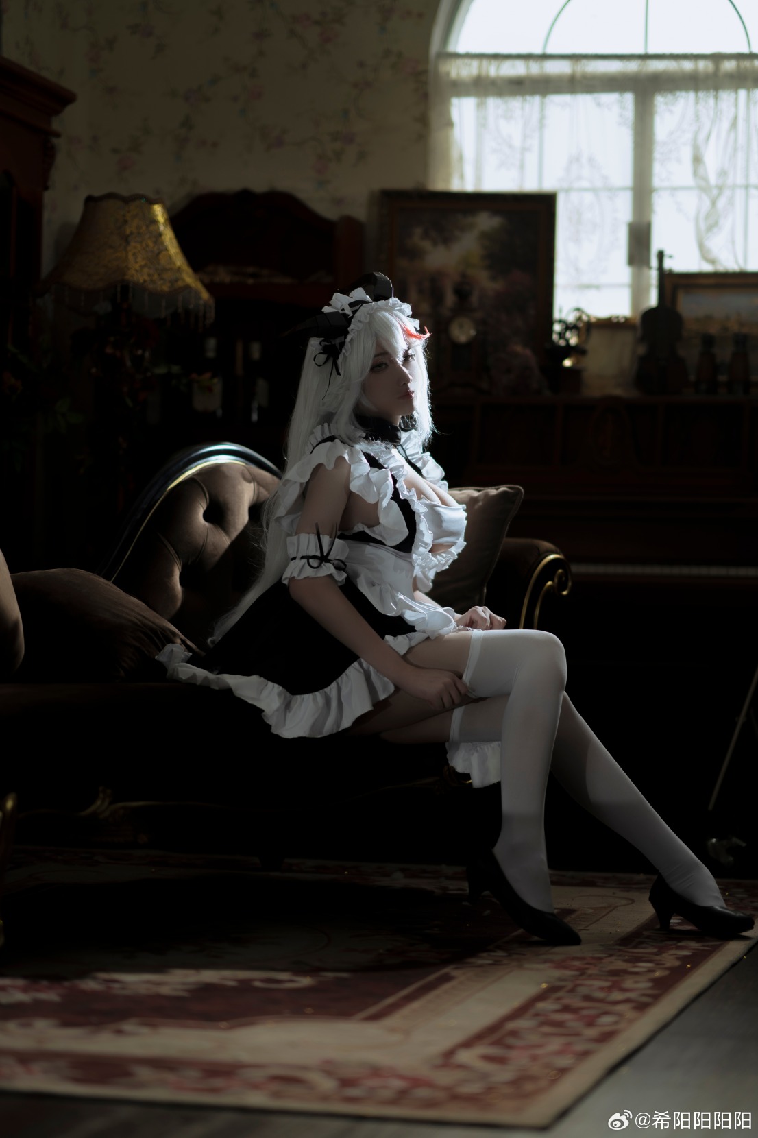 【COS正片】碧蓝航线埃吉尔COS-「港区的龙女仆」CN希阳阳阳阳 - 第2张