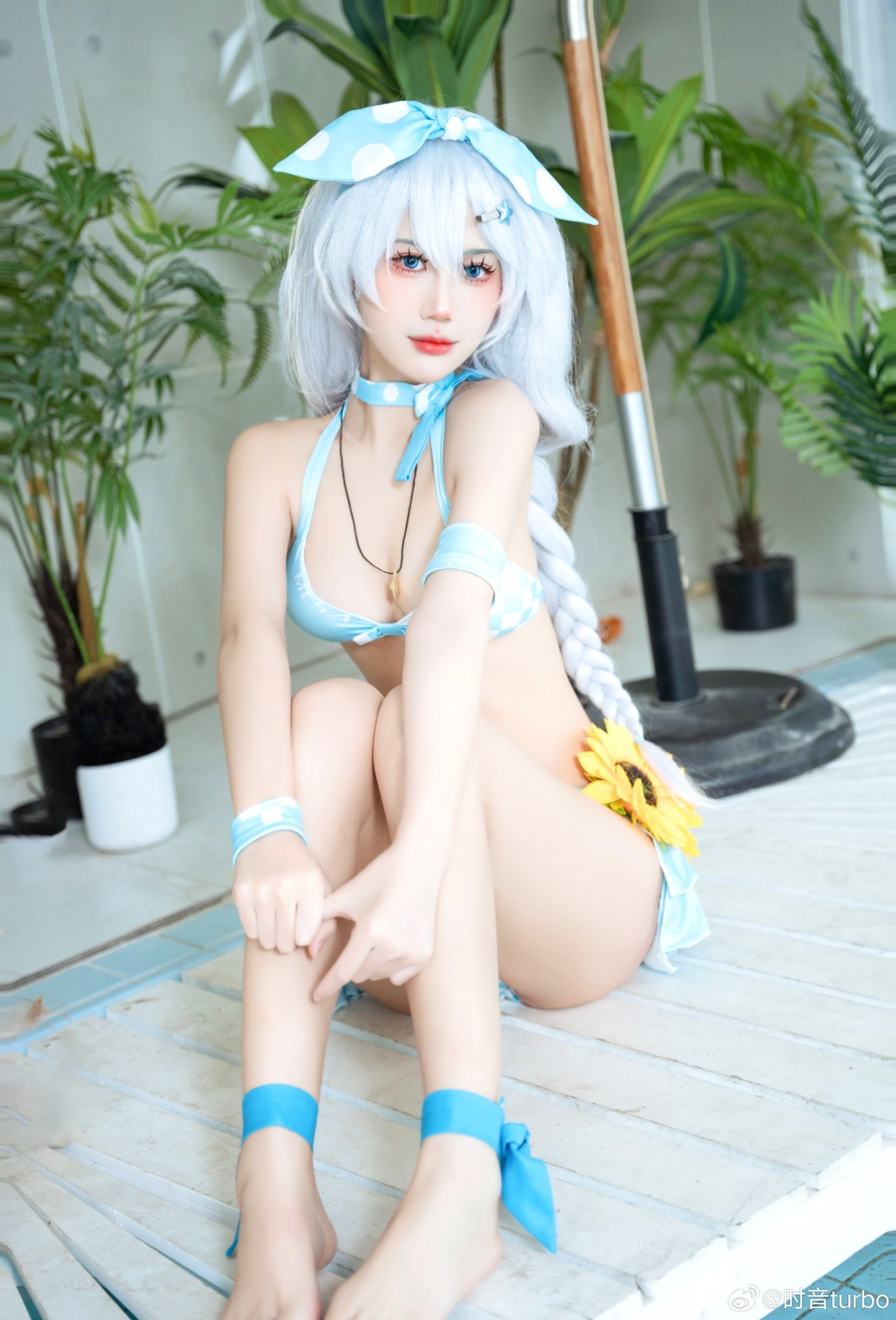 COSPLAY|崩坏3琪亚娜COS泳装,夏天的味道~ - 第1张