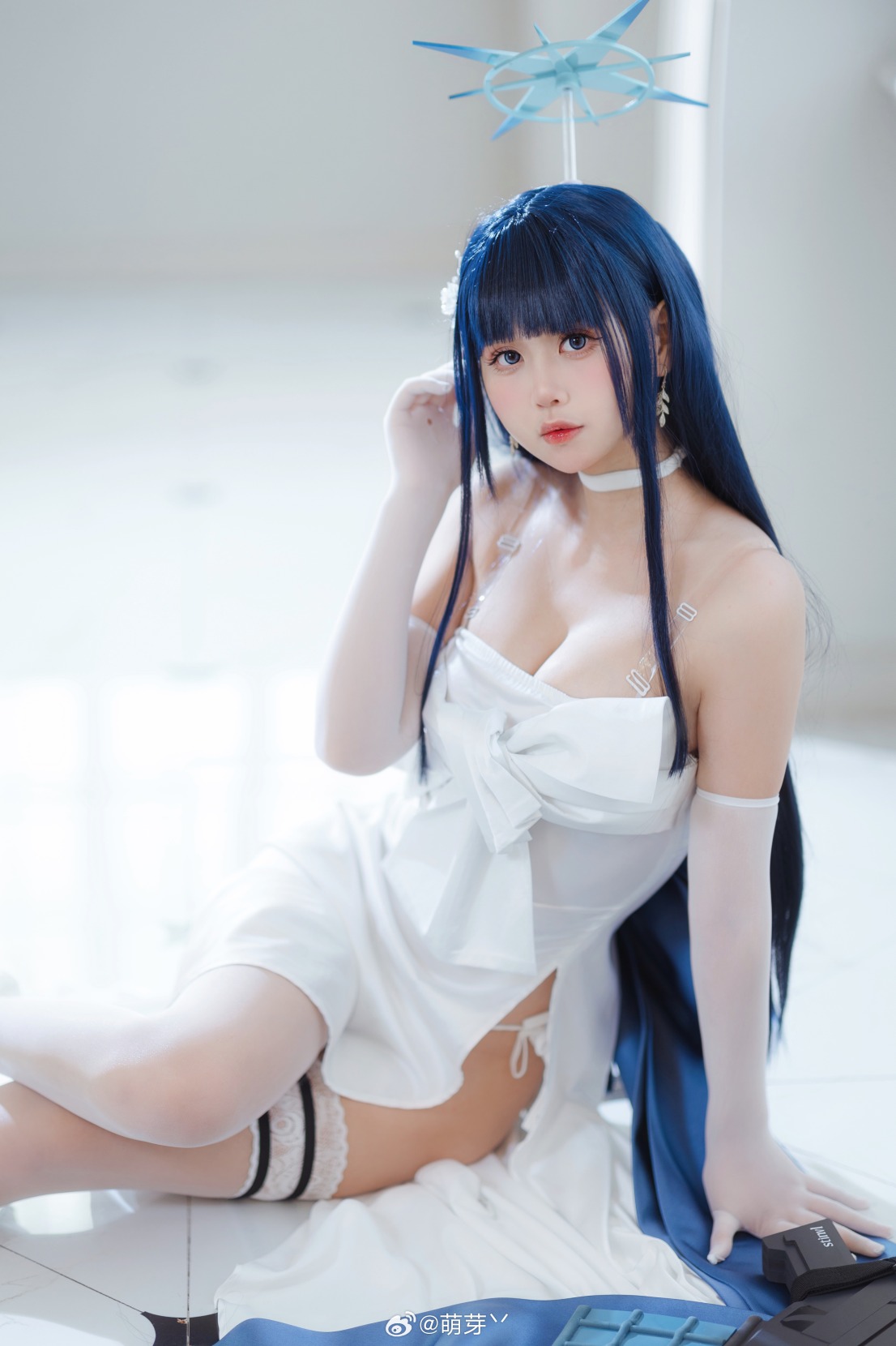 [COSPLAY]萌芽丷COS蔚蓝档案纱织礼服 hso这大腿这欧派~