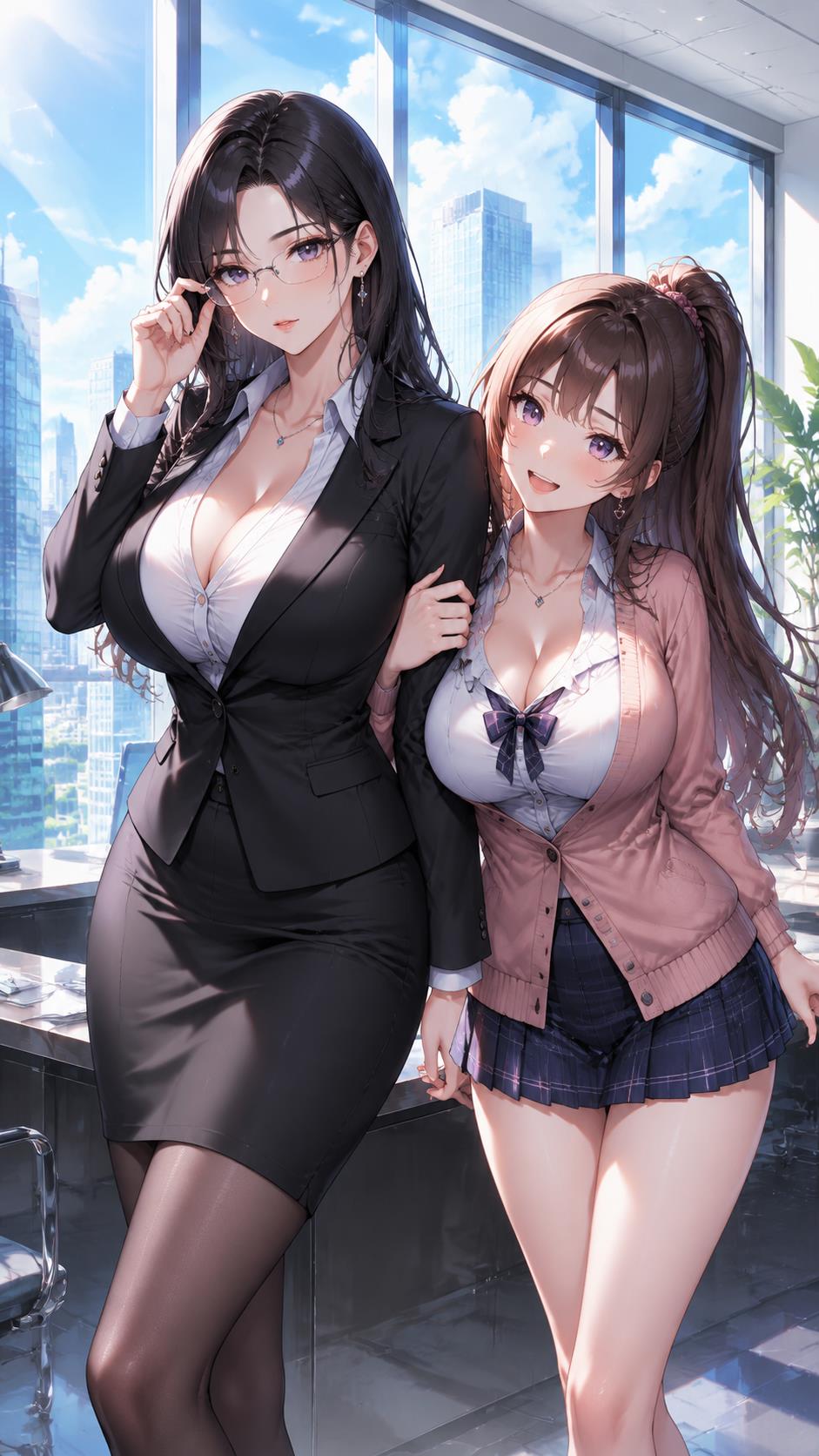 【完结】在心爱的女友的请求下，我与L罩杯爆乳美女——她那缺乏男人滋润的妈妈做爱，让她怀孕的故事