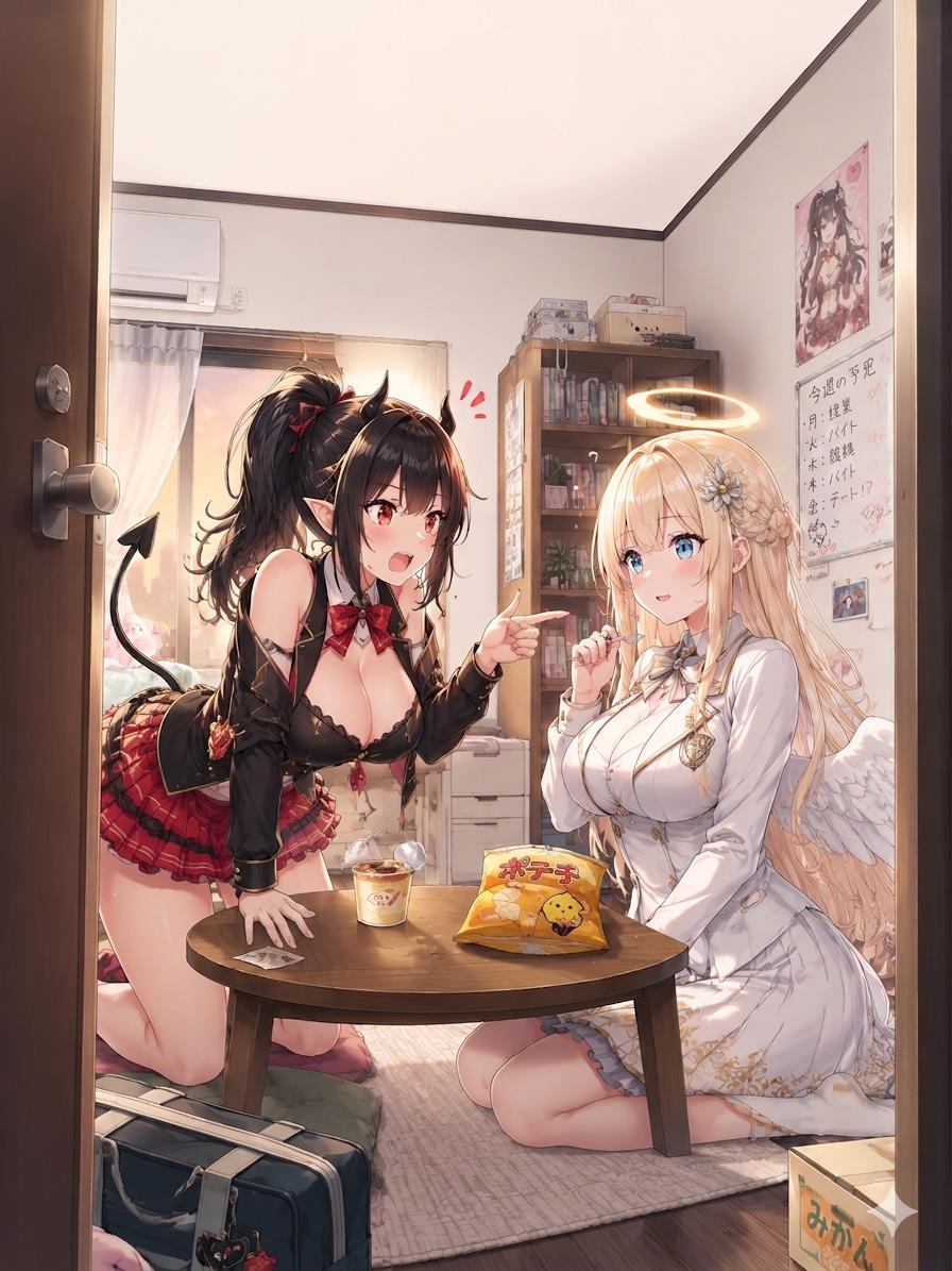【完结】关于未达标的废柴爆乳魅魔和废柴爆乳天使闯进我房间的那件事