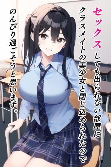 和美少女同学被关在即使做爱也出不去的房间里，所以想悠闲地度过。